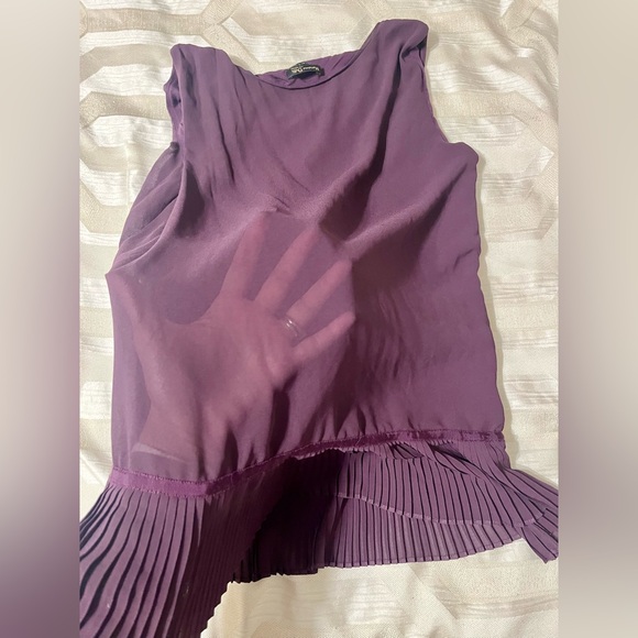 EIC MASSIMO DUTTI Purple Sleeveless Top, SZ XS - Picture 2 of 7